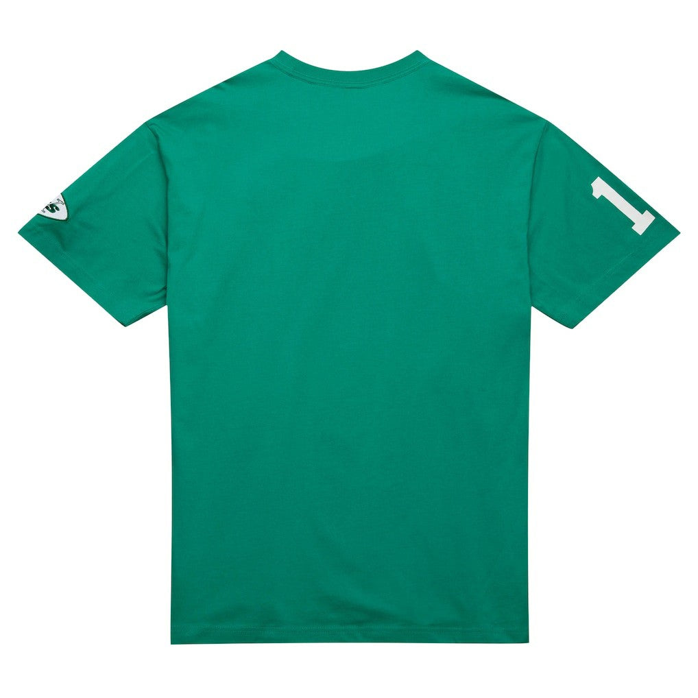 Mitchell & Ness Joe Namath New York Jets Retired Player Nickname T-Shirt Kelly Green