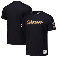Mitchell & Ness Chad Johnson Cincinnati Bengals Retired Player Nickname T-Shirt Black