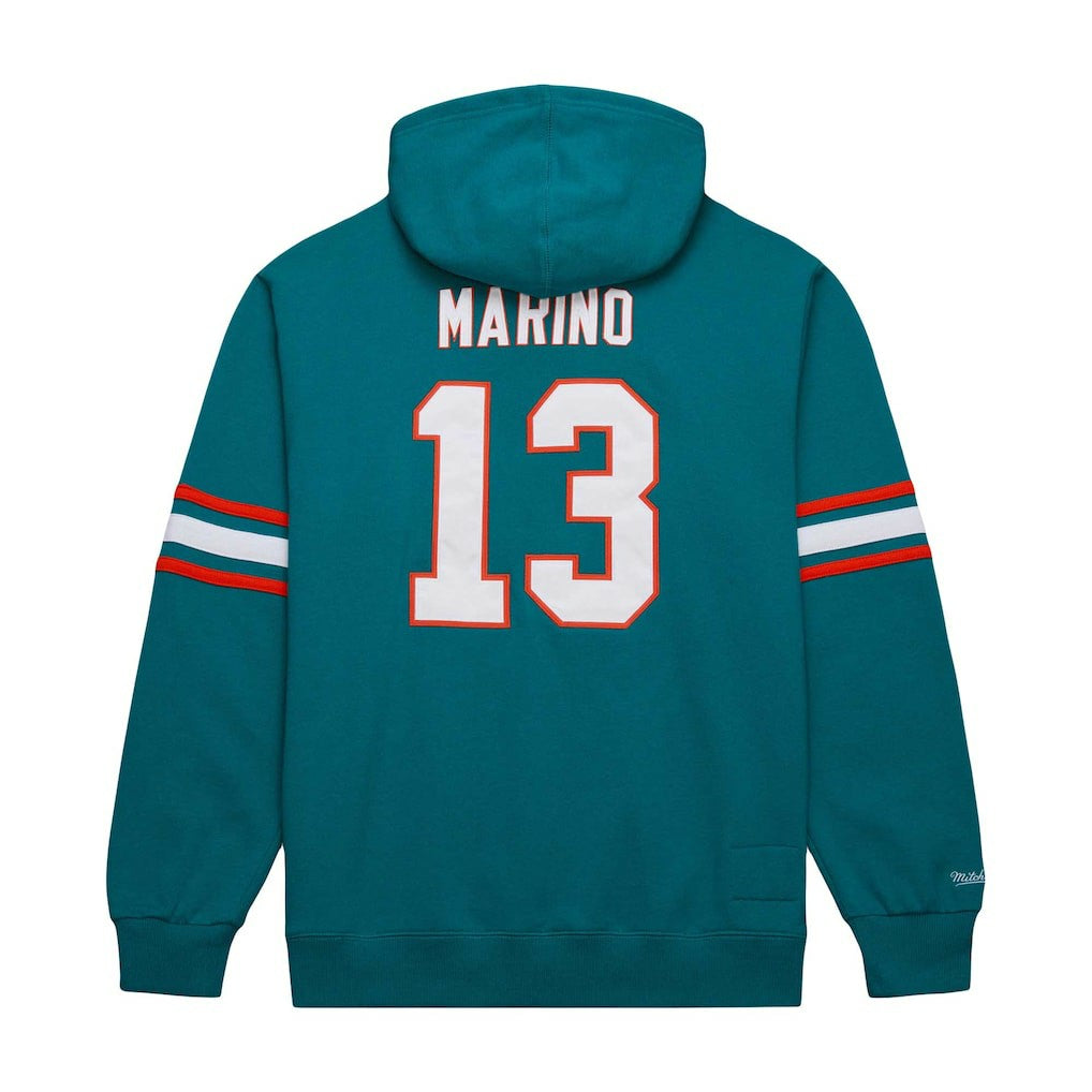 Mitchell & Ness Dan Marino Miami Dolphins Retired Player Name & Number Pullover Hoodie Aqua