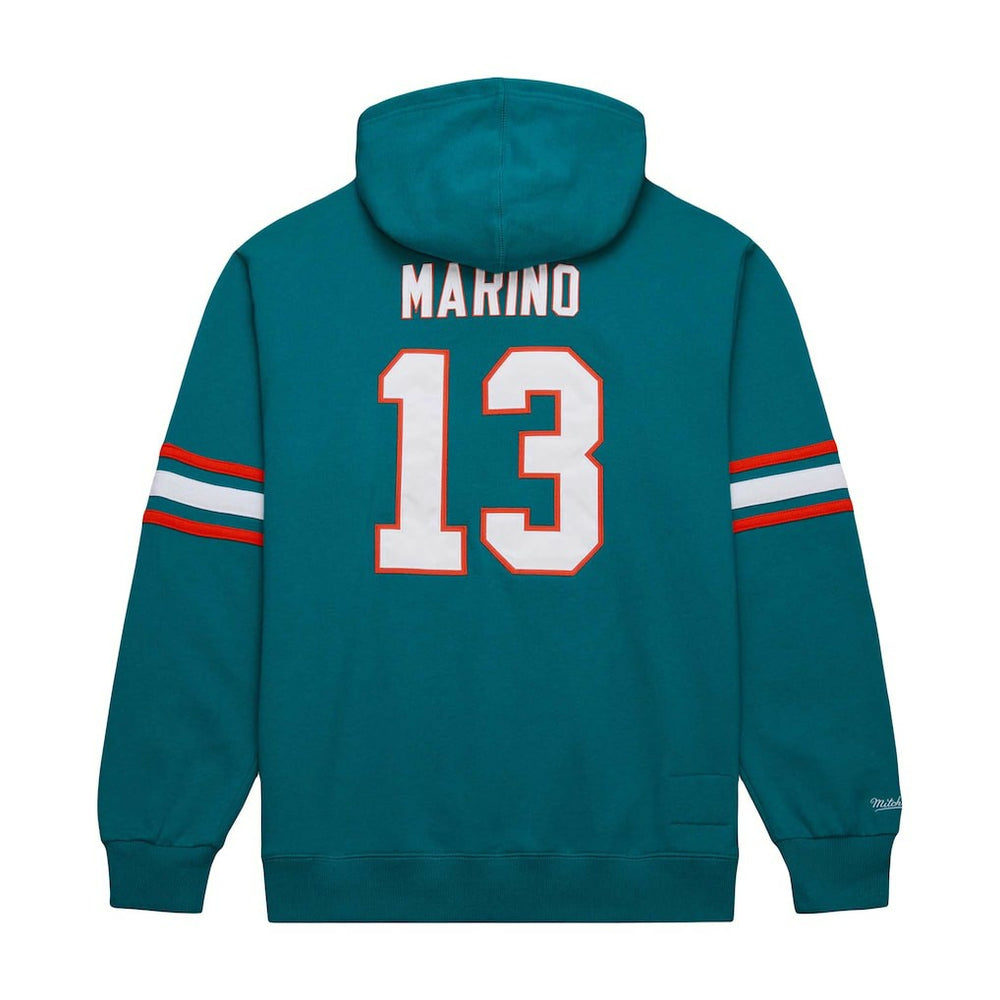 Mitchell & Ness Dan Marino Miami Dolphins Retired Player Name & Number Pullover Hoodie Aqua