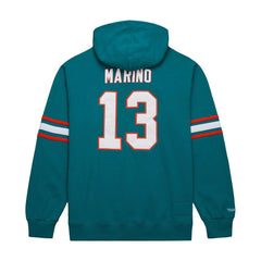 Mitchell & Ness Dan Marino Miami Dolphins Retired Player Name & Number Pullover Hoodie Aqua
