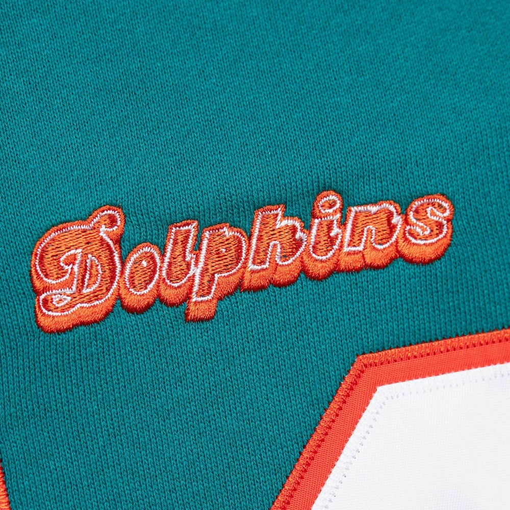 Mitchell & Ness Dan Marino Miami Dolphins Retired Player Name & Number Pullover Hoodie Aqua