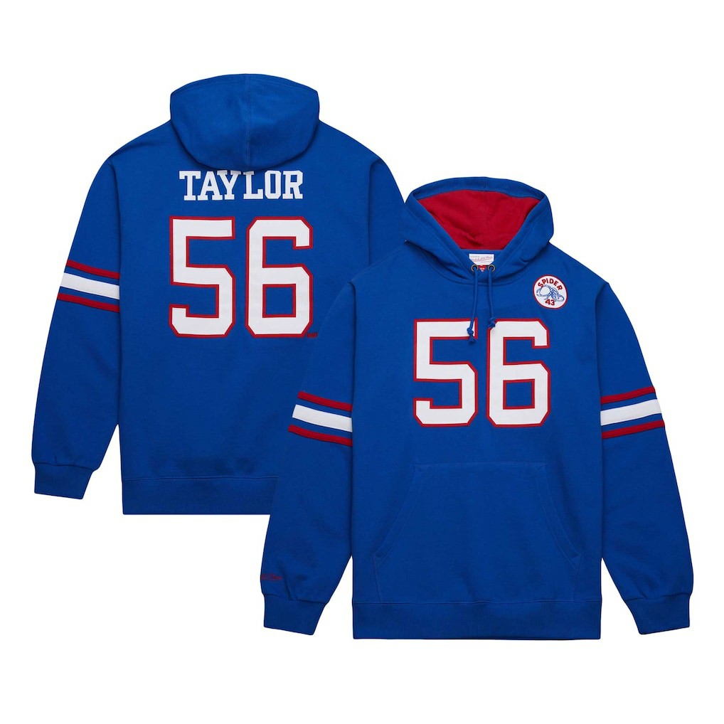 Mitchell & Ness Lawrence Taylor New York Giants Retired Player Name & Number Pullover Hoodie Royal