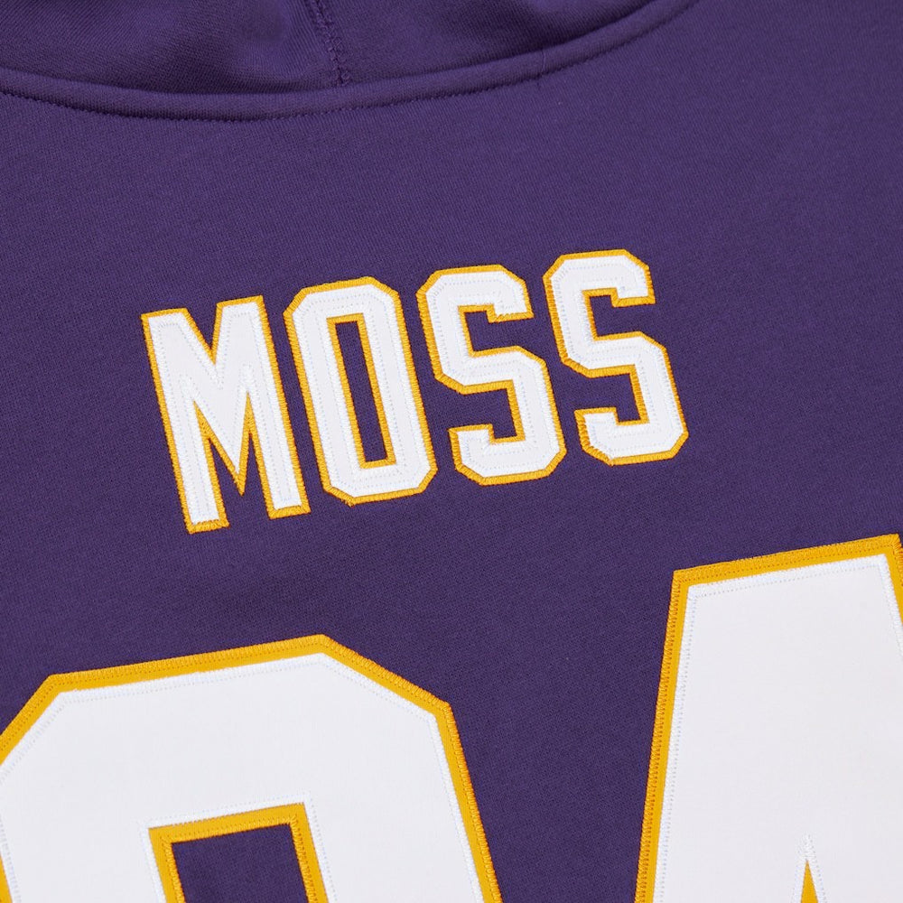 Mitchell & Ness Randy Moss Minnesota Vikings Retired Player Name & Number Pullover Hoodie Purple