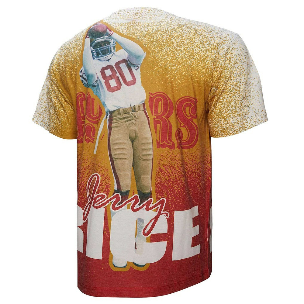 Mitchell & Ness Jerry Rice San Francisco 49ers Burst Retired Player T-Shirt Gray