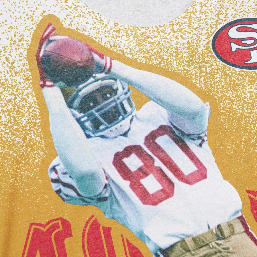Mitchell & Ness Jerry Rice San Francisco 49ers Burst Retired Player T-Shirt Gray