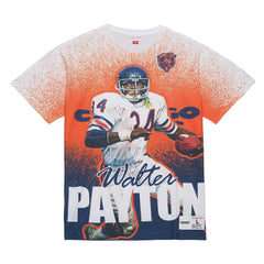 Mitchell & Ness Walter Payton Chicago Bears Burst Retired Player T-Shirt Gray
