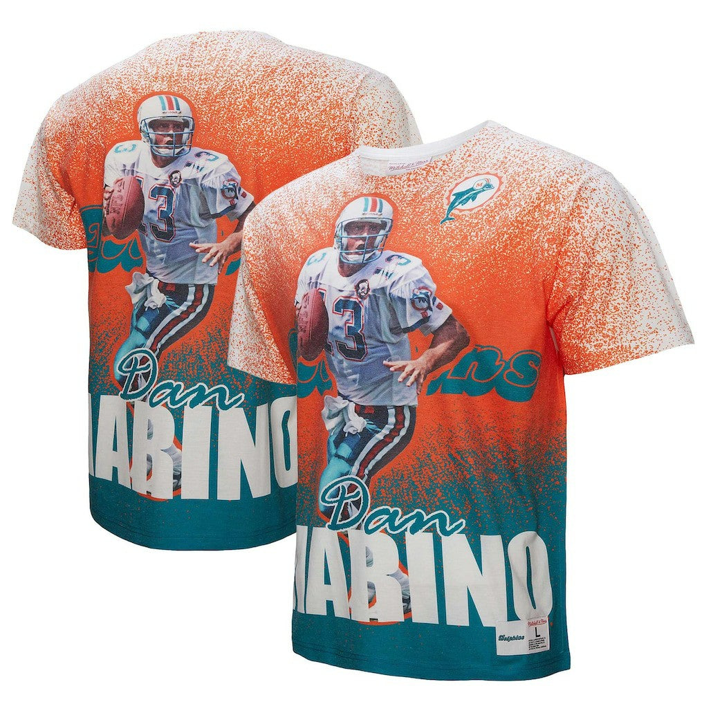 Mitchell & Ness Dan Marino Miami Dolphins Burst Retired Player T-Shirt White