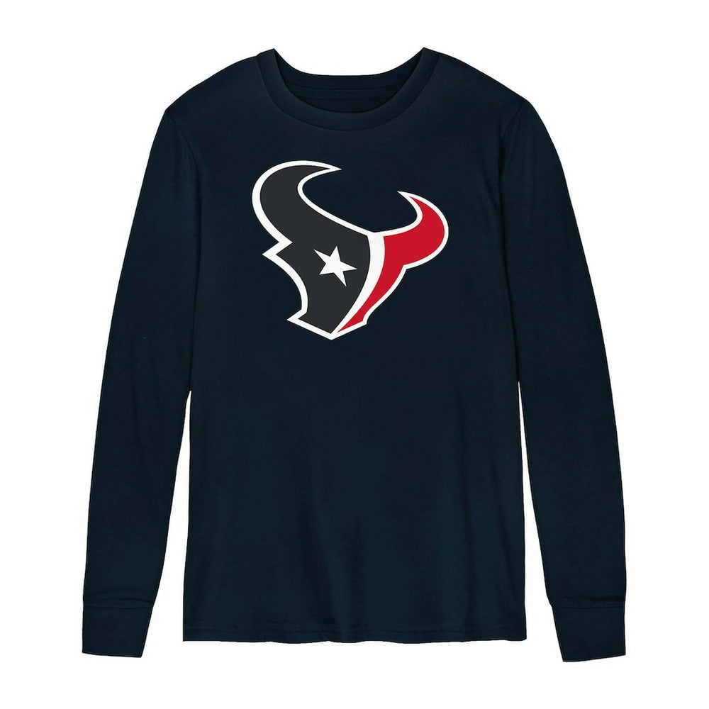 Houston Texans Preschool Primary Logo Long Sleeve T-Shirt Navy