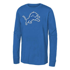 Detroit Lions Youth Primary Logo Long Sleeve T-Shirt Blue