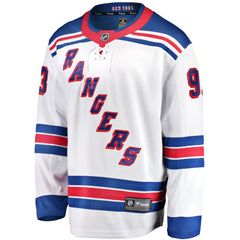 Mika Zibanejad New York Rangers Fanatics Away Premier Breakaway Player Jersey - White - NHL 201434977