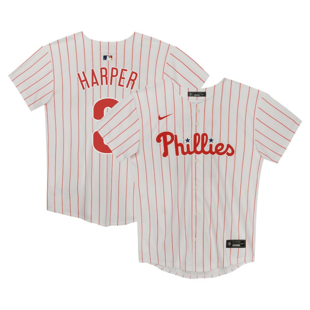 Bryce Harper Philadelphia Phillies Nike Preschool Home Game Jersey - White - Nike on Sale