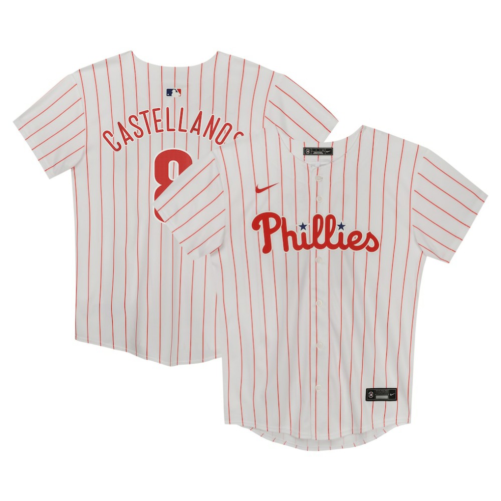 Nick Castellanos Philadelphia Phillies Nike Preschool Home Game Jersey - White - Nike Discount