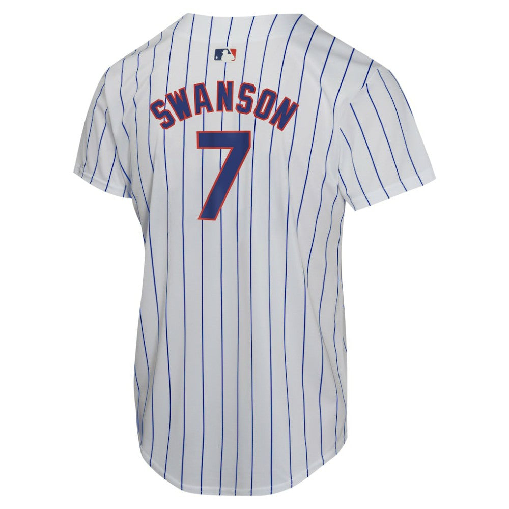 Dansby Swanson Chicago Cubs Nike Youth Home Game Player Jersey - White - Nike Sale