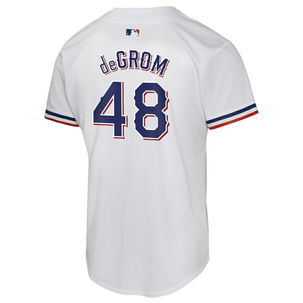 Jacob deGrom Texas Rangers Nike Youth Home Game Player Jersey - White - Nike Sale
