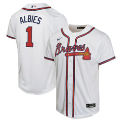 Ozzie Albies Atlanta Braves Nike Youth Home Game Player Jersey - White - Nike Online