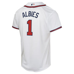 Ozzie Albies Atlanta Braves Nike Youth Home Game Player Jersey - White - Nike Online