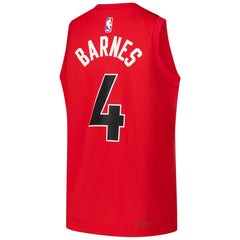 Scottie Barnes Toronto Raptors Youth Swingman Jersey Icon Edition Red | Nike Lifestyle