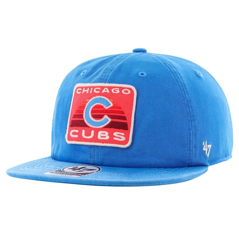Chicago Cubs '47 Cypress Captain Snapback Hat - Royal - 47 brand on Sale