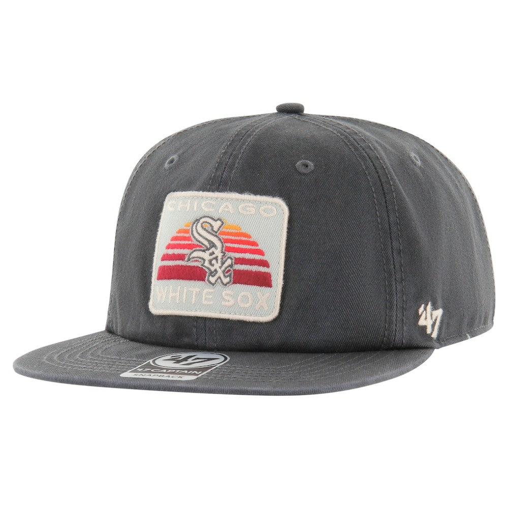 Chicago White Sox '47 Cypress Captain Snapback Hat - Charcoal - 47 brand Discount
