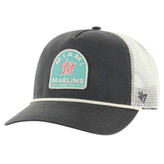 Miami Marlins '47 Cypress Trucker Hitch Adjustable Hat - Charcoal - 47 brand Lifestyle