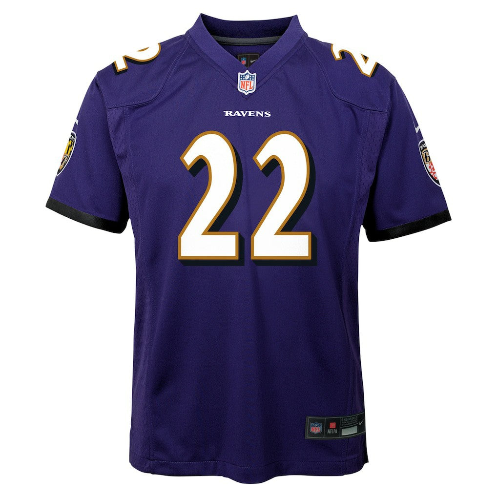Nike Derrick Henry Baltimore Ravens Youth Game Jersey Purple