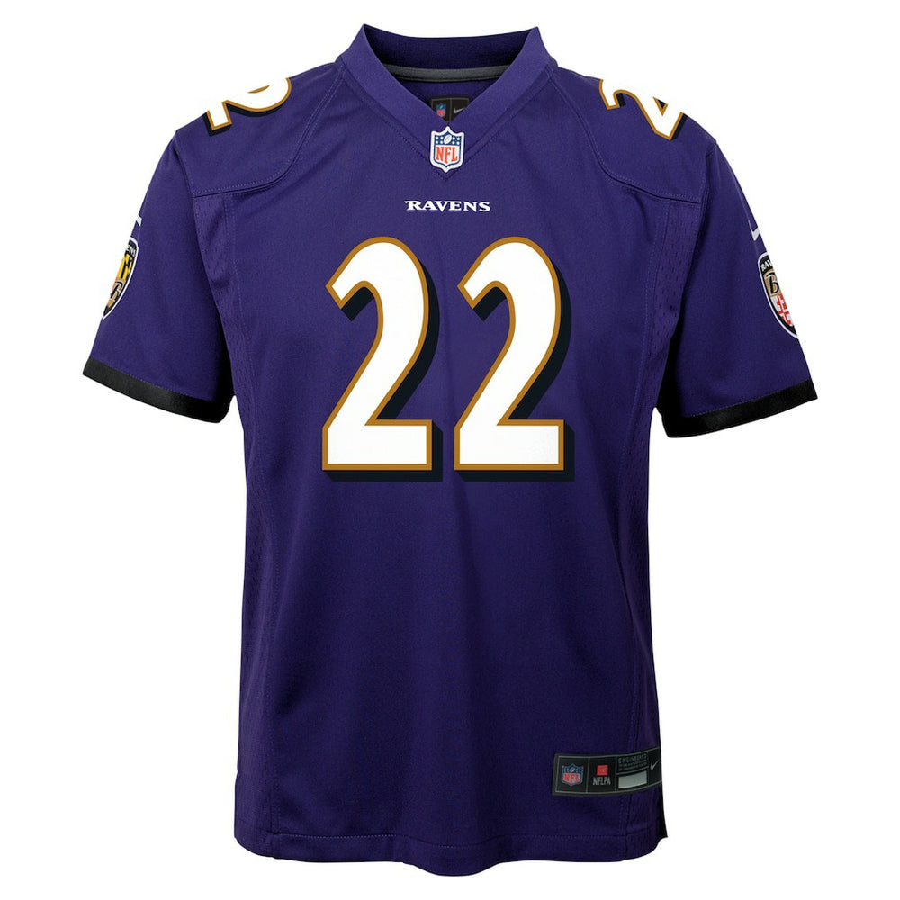 Nike Derrick Henry Baltimore Ravens Youth Game Jersey Purple