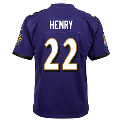 Nike Derrick Henry Baltimore Ravens Youth Game Jersey Purple