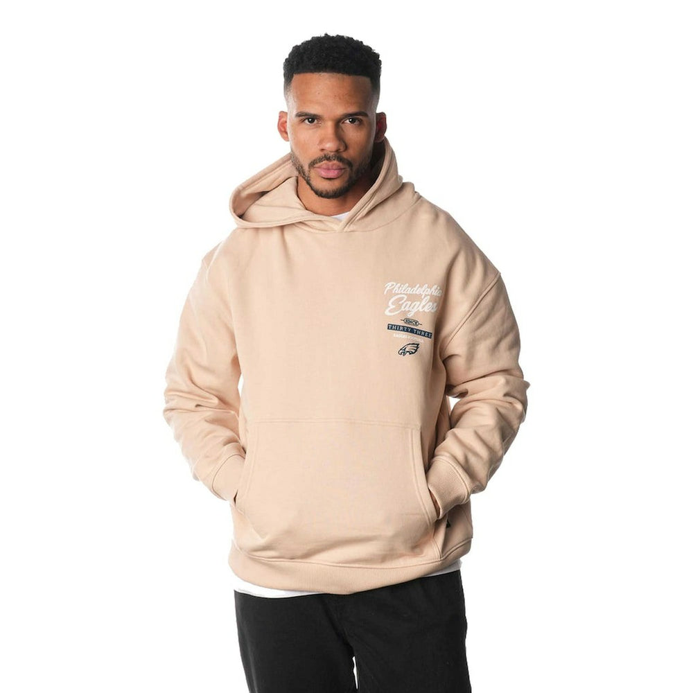 Philadelphia Eagles The Wild Collective Unisex Fleece Pullover Hoodie Cream