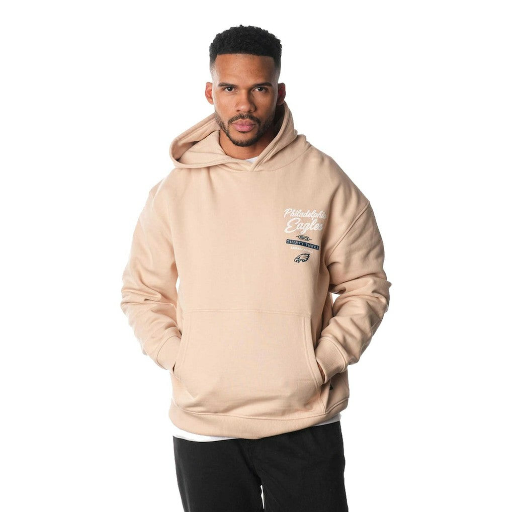 Philadelphia Eagles The Wild Collective Unisex Fleece Pullover Hoodie Cream
