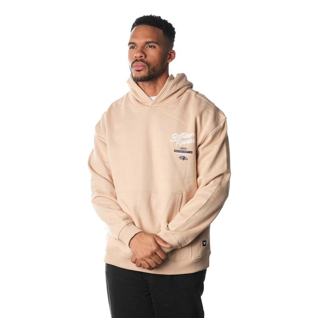 Baltimore Ravens The Wild Collective Unisex Fleece Pullover Hoodie Cream