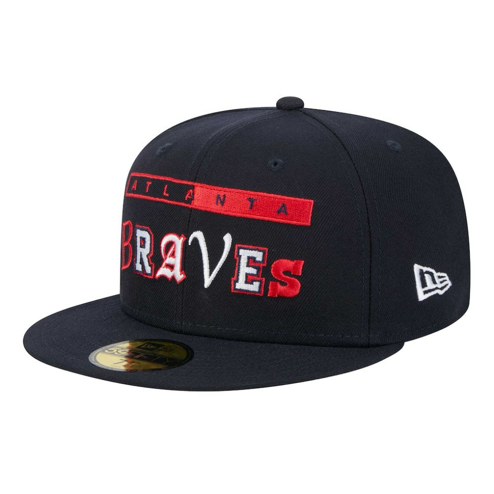 Atlanta Braves New Era Ransom 59FIFTY Fitted Hat - Navy - New Era on Sale