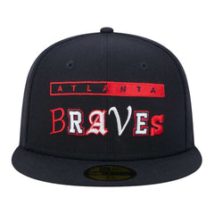 Atlanta Braves New Era Ransom 59FIFTY Fitted Hat - Navy - New Era on Sale