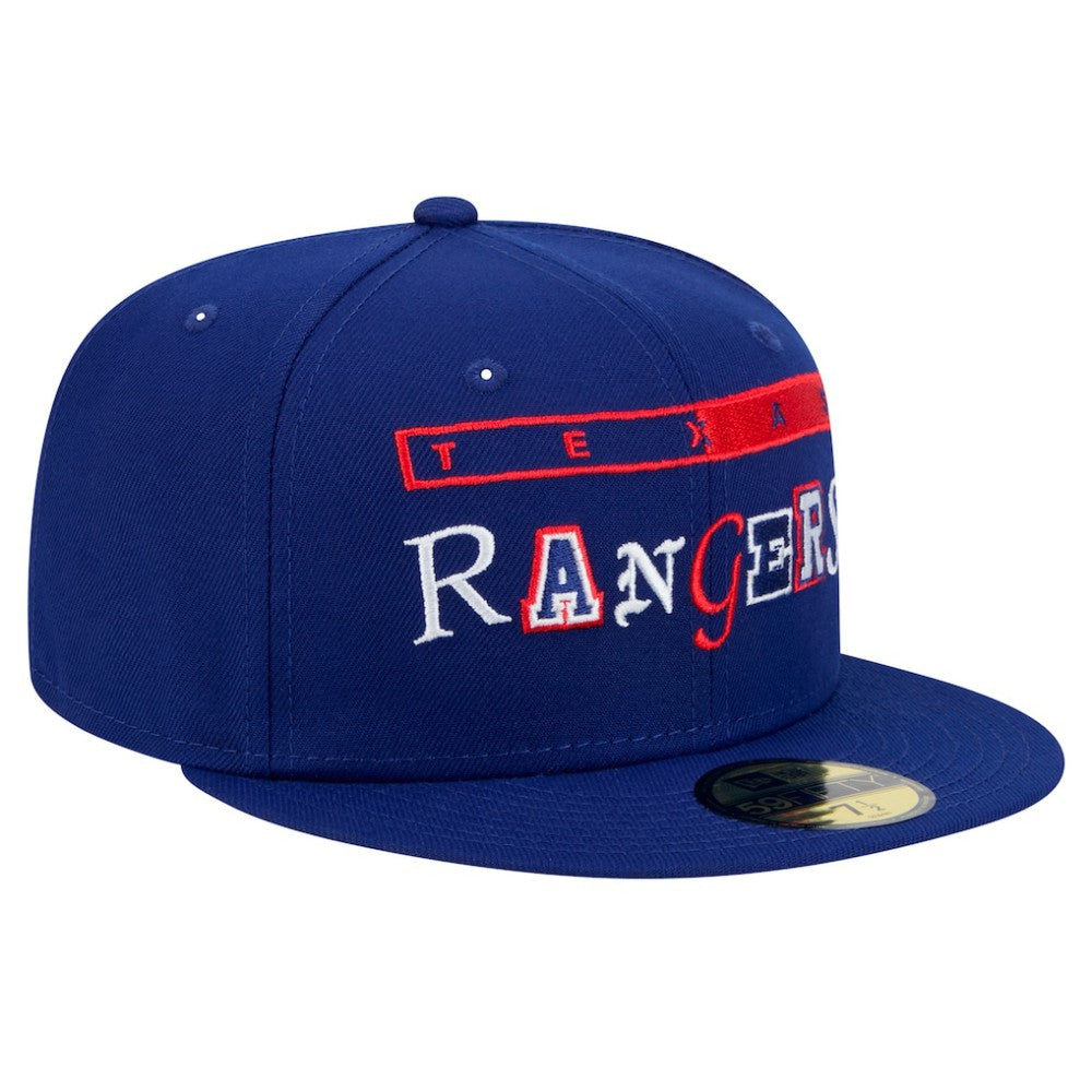 Texas Rangers New Era Ransom 59FIFTY Fitted Hat - Royal - New Era Discount