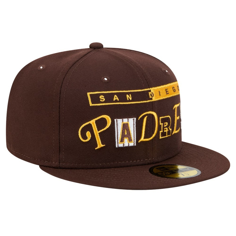 San Diego Padres New Era Ransom 59FIFTY Fitted Hat - Brown - New Era Sale