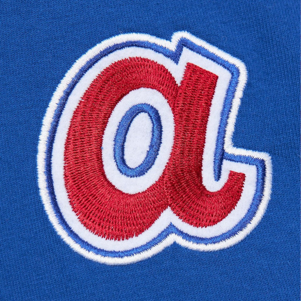 Hank Aaron Atlanta Braves Mitchell & Ness Cooperstown Collection Heavyweight Premium Player Vintage Logo T-Shirt - Royal - Mitchell & Ness Online