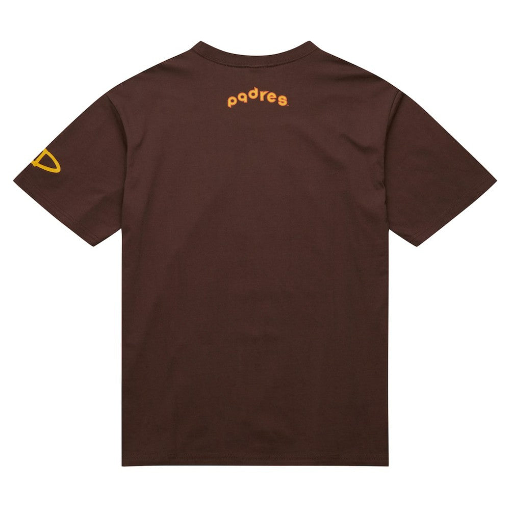 Tony Gwynn San Diego Padres Mitchell & Ness Cooperstown Collection Heavyweight Premium Player Vintage Logo T-Shirt - Brown - Mitchell & Ness on Sale