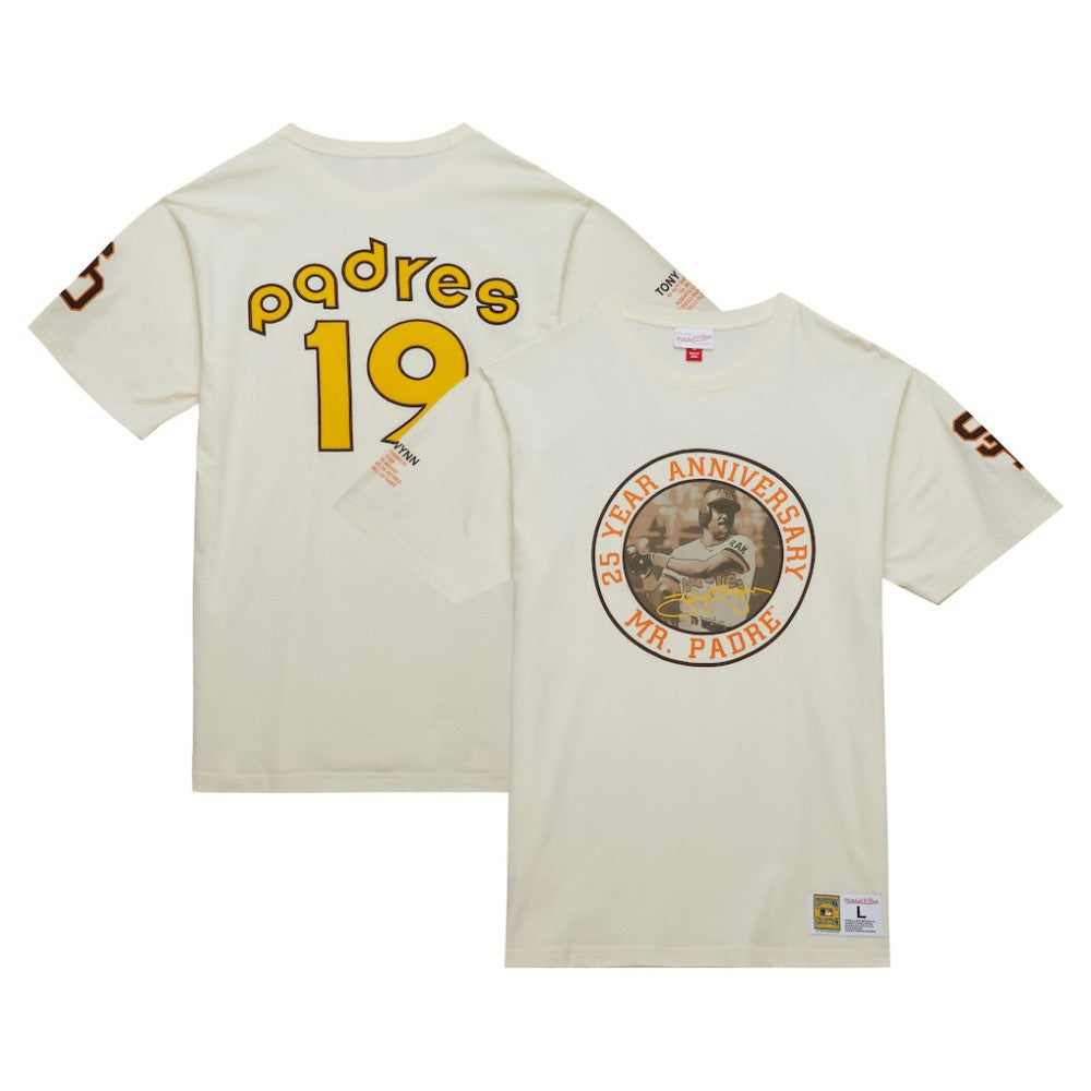 Tony Gwynn San Diego Padres Mitchell & Ness Legends Photo Real T-Shirt - Cream - Mitchell & Ness Discount