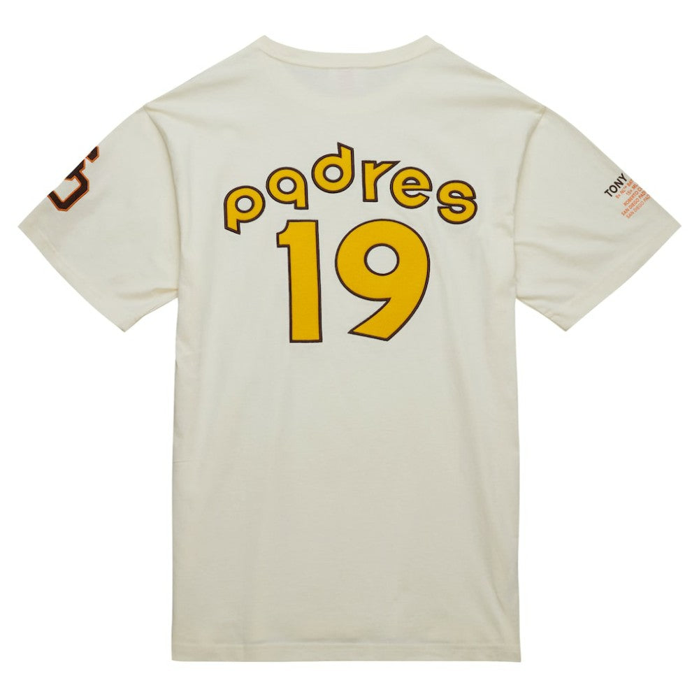 Tony Gwynn San Diego Padres Mitchell & Ness Legends Photo Real T-Shirt - Cream - Mitchell & Ness Discount