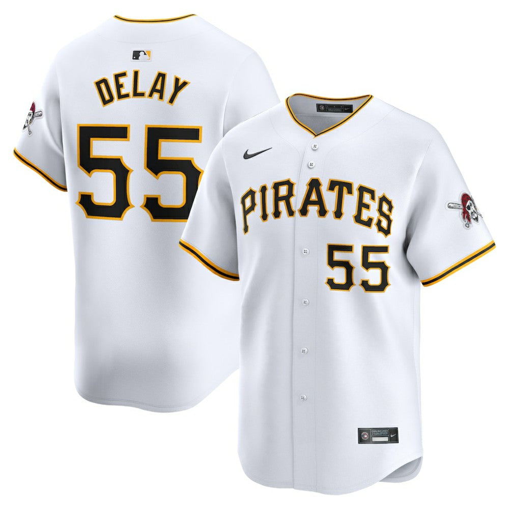 Jason Delay Pittsburgh Pirates Nike Home Limited Player Jersey - White - Nike on Sale