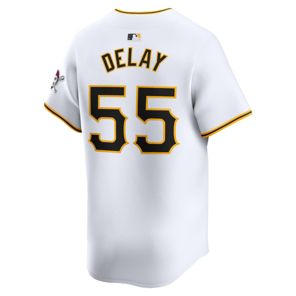 Jason Delay Pittsburgh Pirates Nike Home Limited Player Jersey - White - Nike on Sale