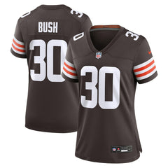 Nike Devin Bush Cleveland Browns Women's Game Jersey Brown