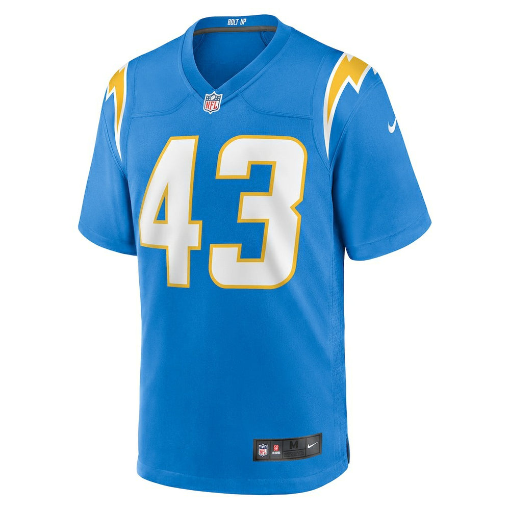 Nike Troy Dye Los Angeles Chargers Game Jersey Powder Blue