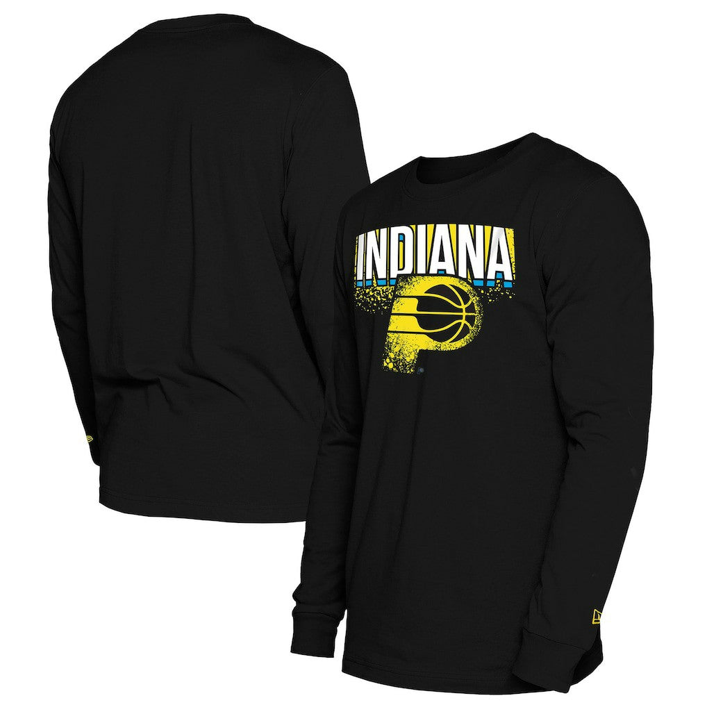 Indiana Pacers 2024/25 City Edition Long Sleeve T-Shirt Black | New Era