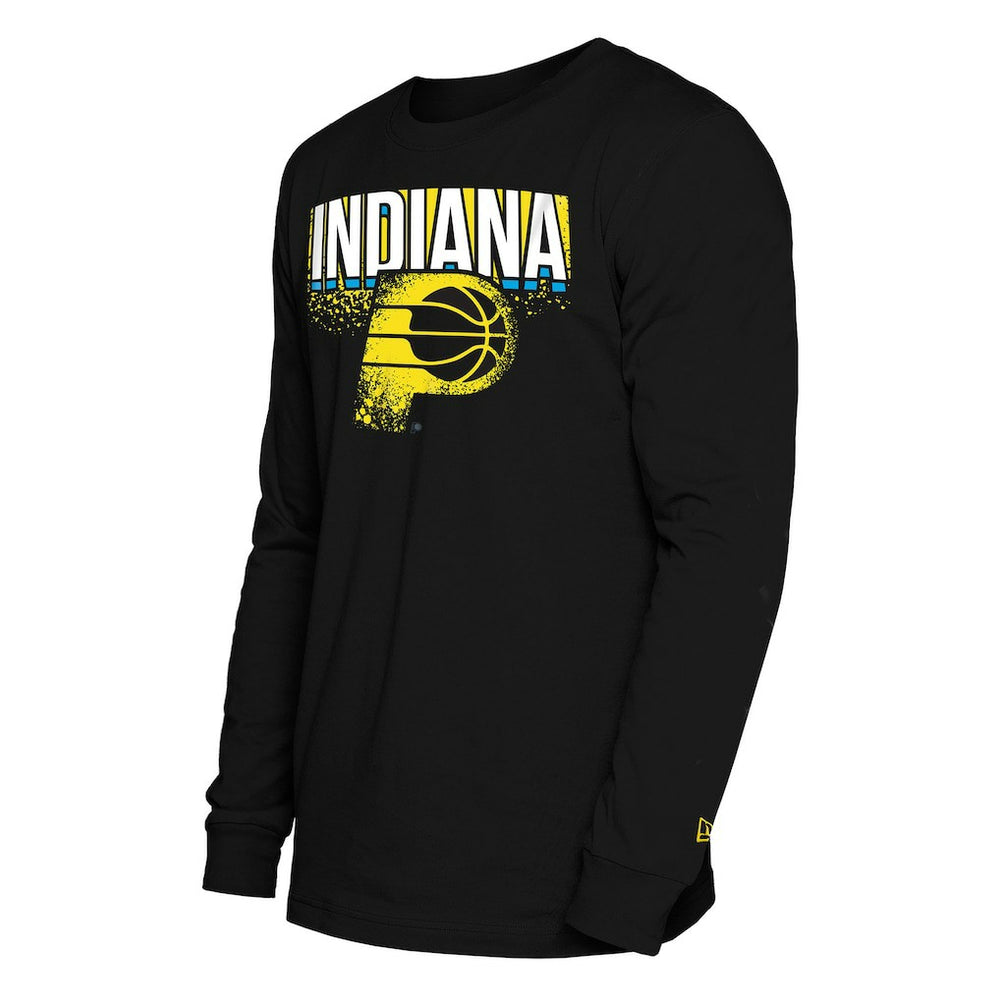 Indiana Pacers 2024/25 City Edition Long Sleeve T-Shirt Black | New Era
