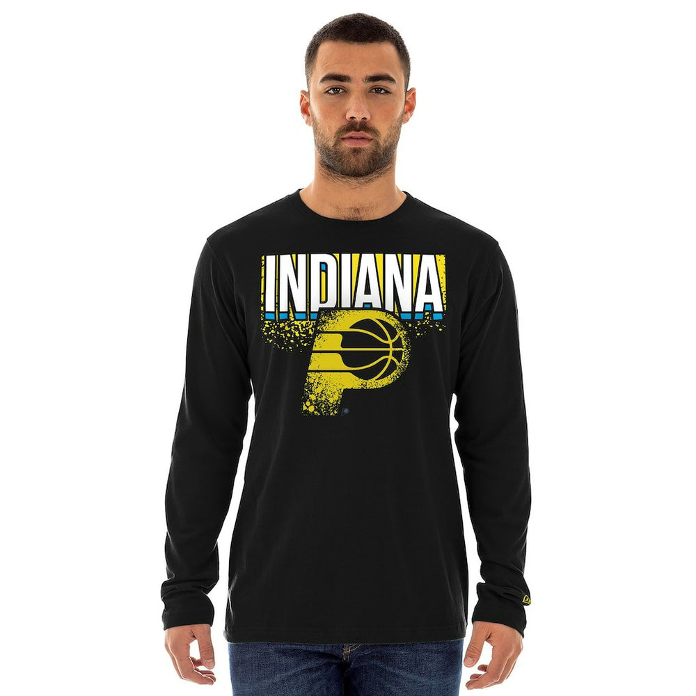 Indiana Pacers 2024/25 City Edition Long Sleeve T-Shirt Black | New Era