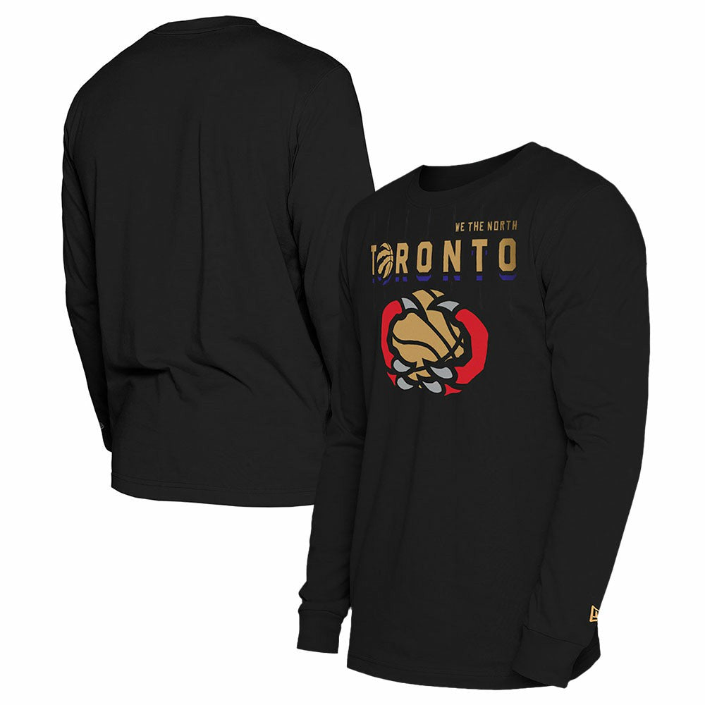 Toronto Raptors 2024/25 City Edition Long Sleeve T-Shirt Black | New Era