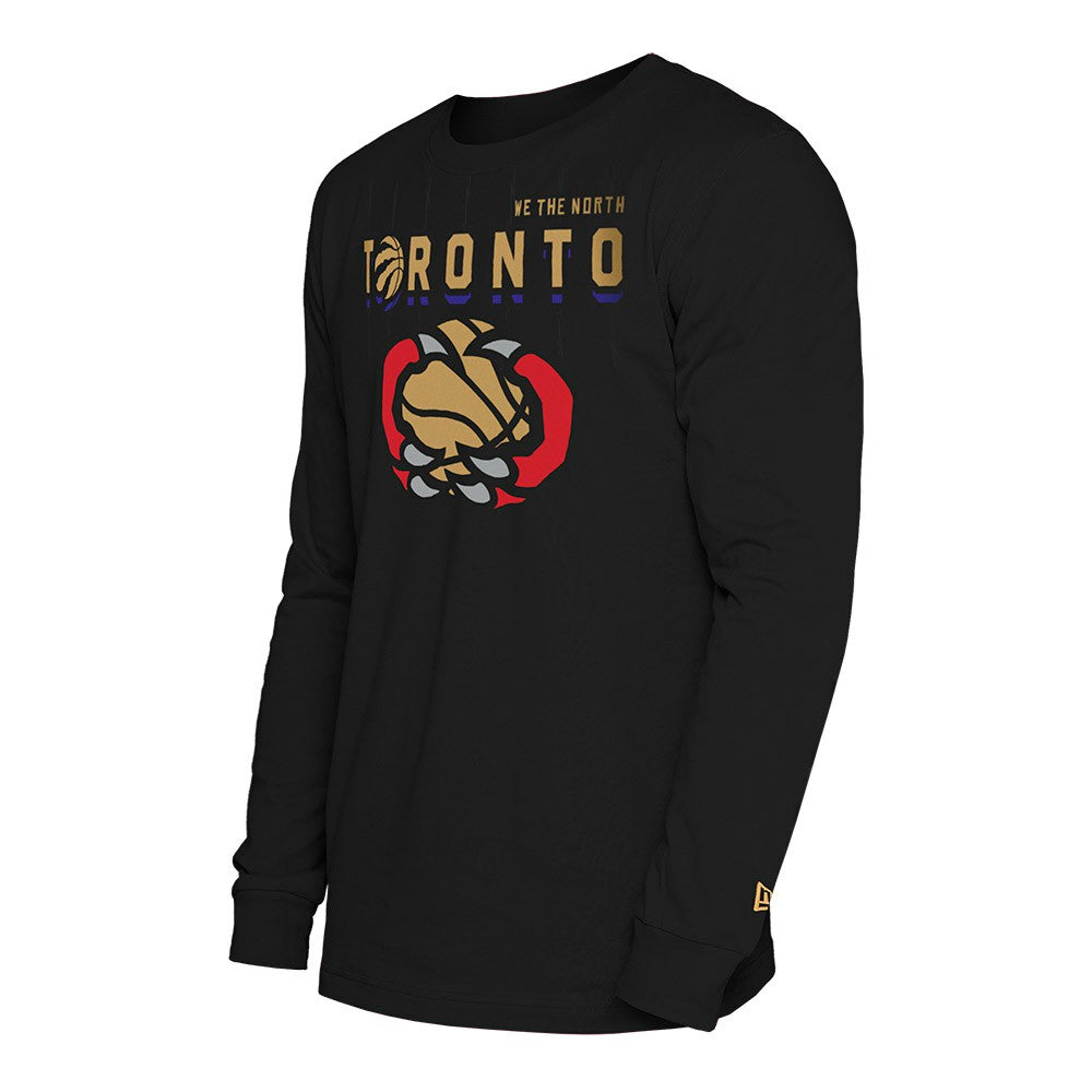 Toronto Raptors 2024/25 City Edition Long Sleeve T-Shirt Black | New Era
