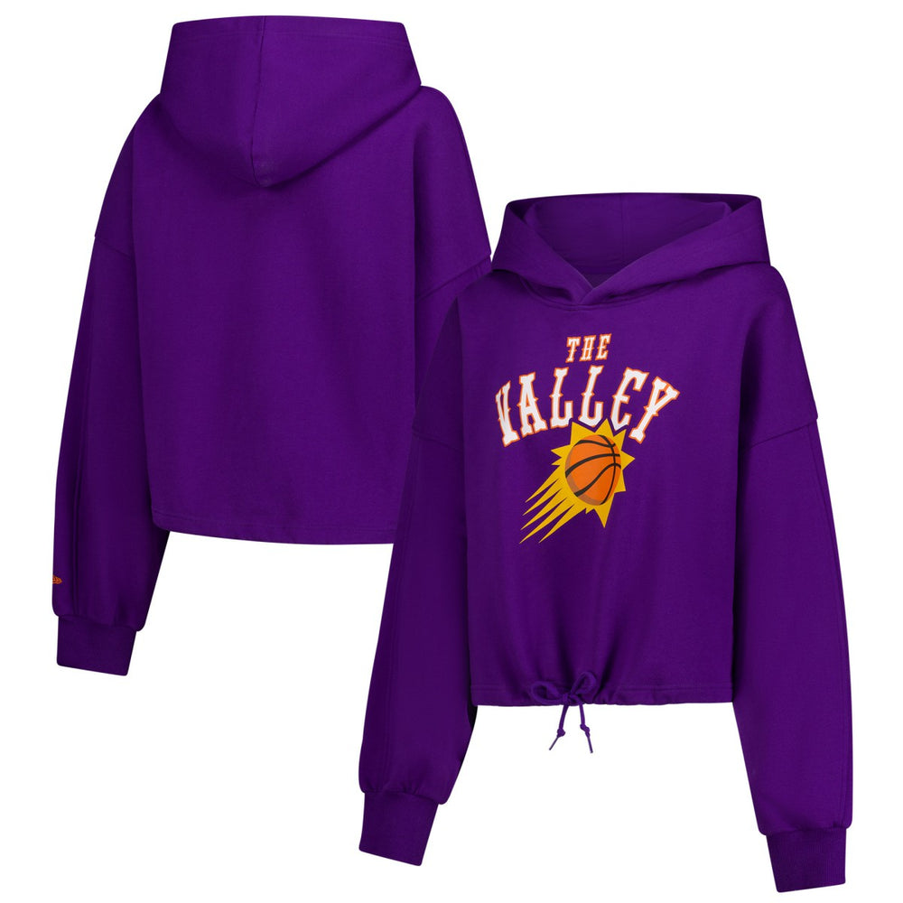 Phoenix Suns Women's 2024/25 City Edition Cropped Pullover Hoodie Purple | New Era US