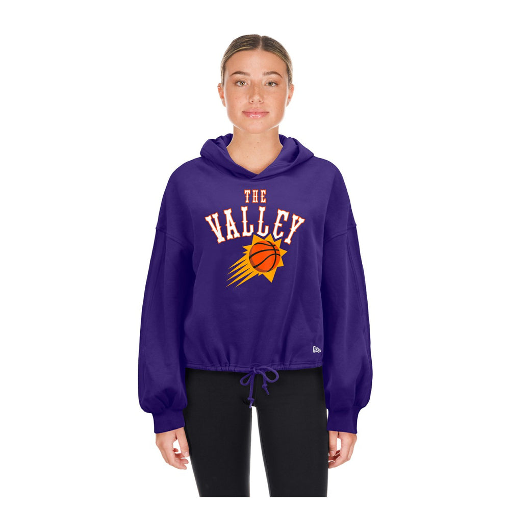 Phoenix Suns Women's 2024/25 City Edition Cropped Pullover Hoodie Purple | New Era US